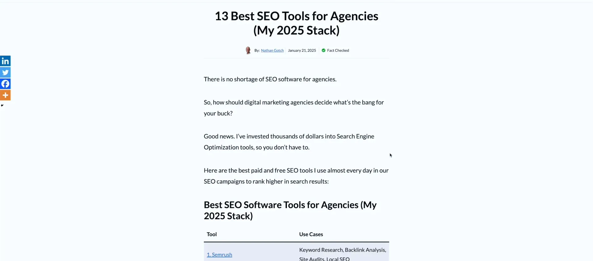 On-page SEO checklist