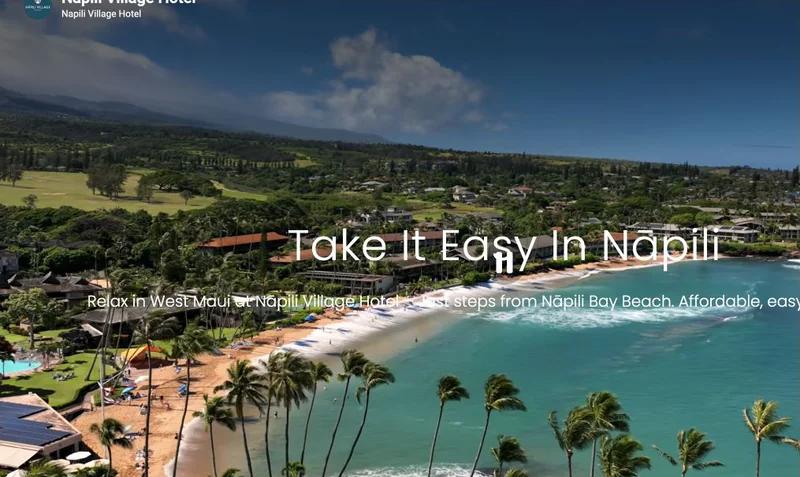 Napili Village Hotel website preview