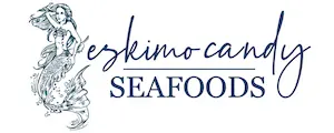 Digital Reach Eskimo Candy Seafoods logo with mermaid illustration.