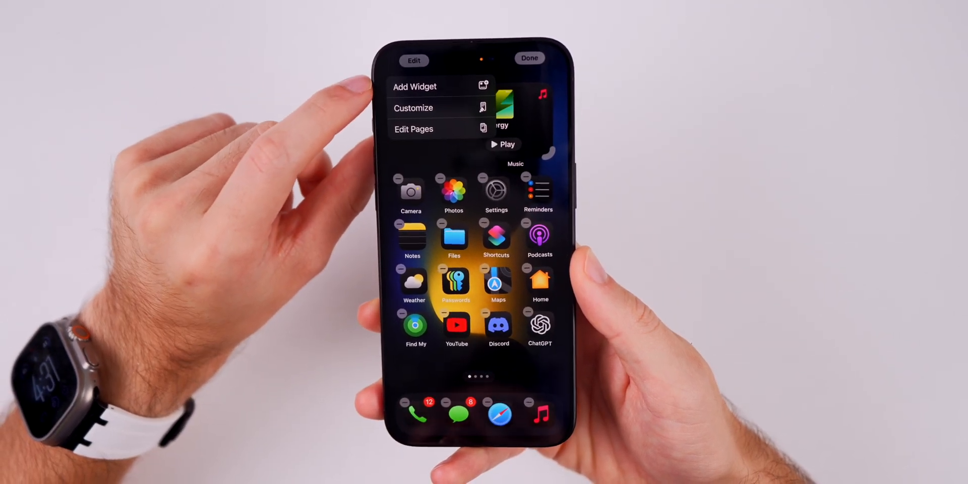 Dark mode icons customization