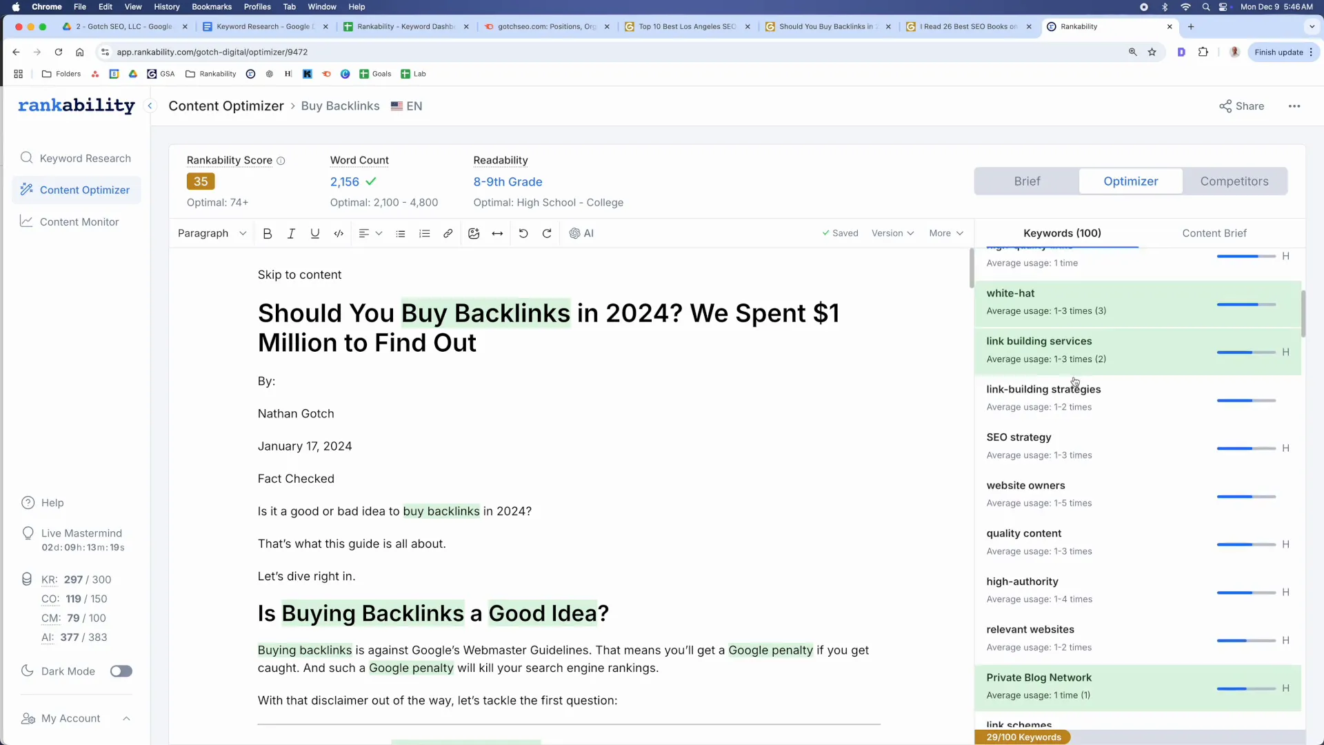 Using Google Search Console for keyword research