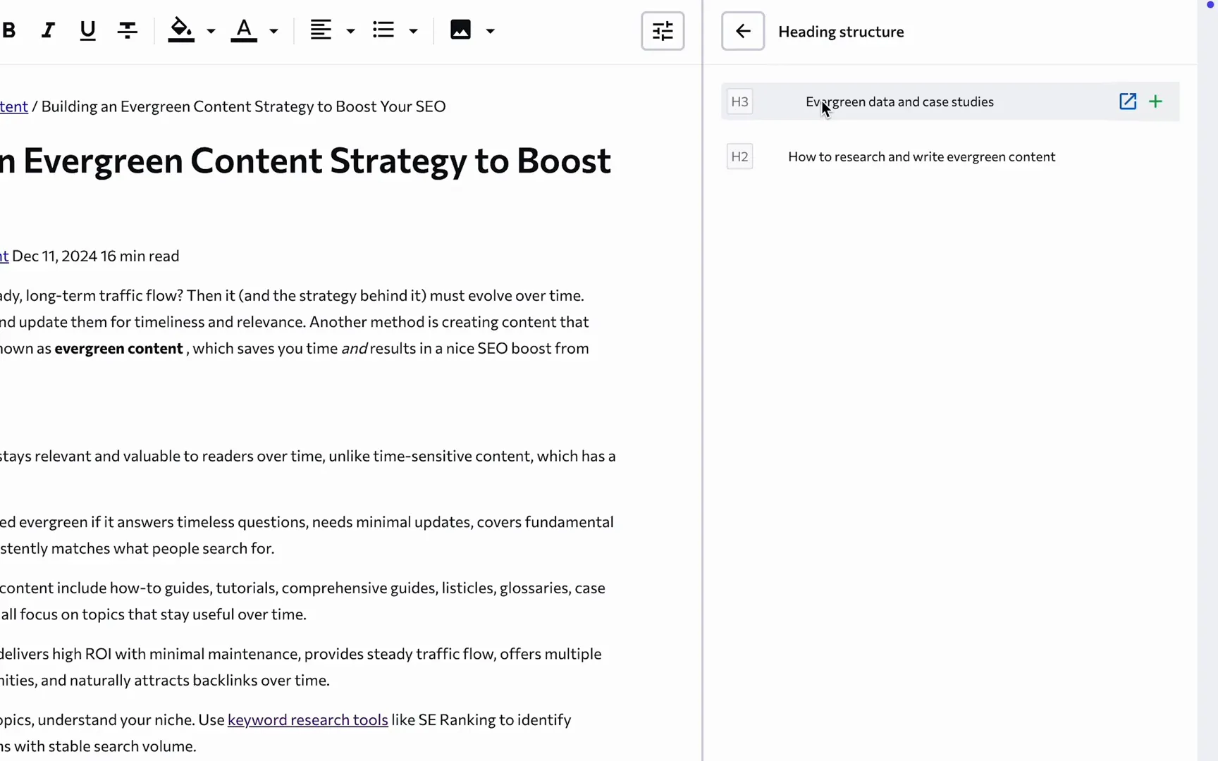 Heading Structure Review
