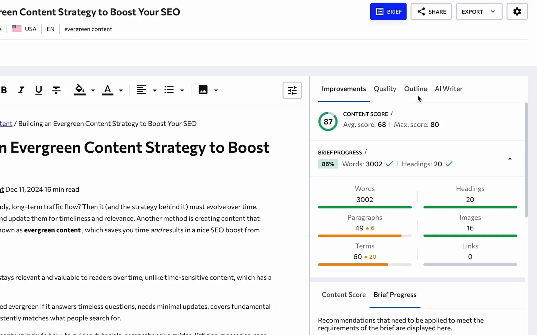 Utilizing the Tabs in the Content Editor