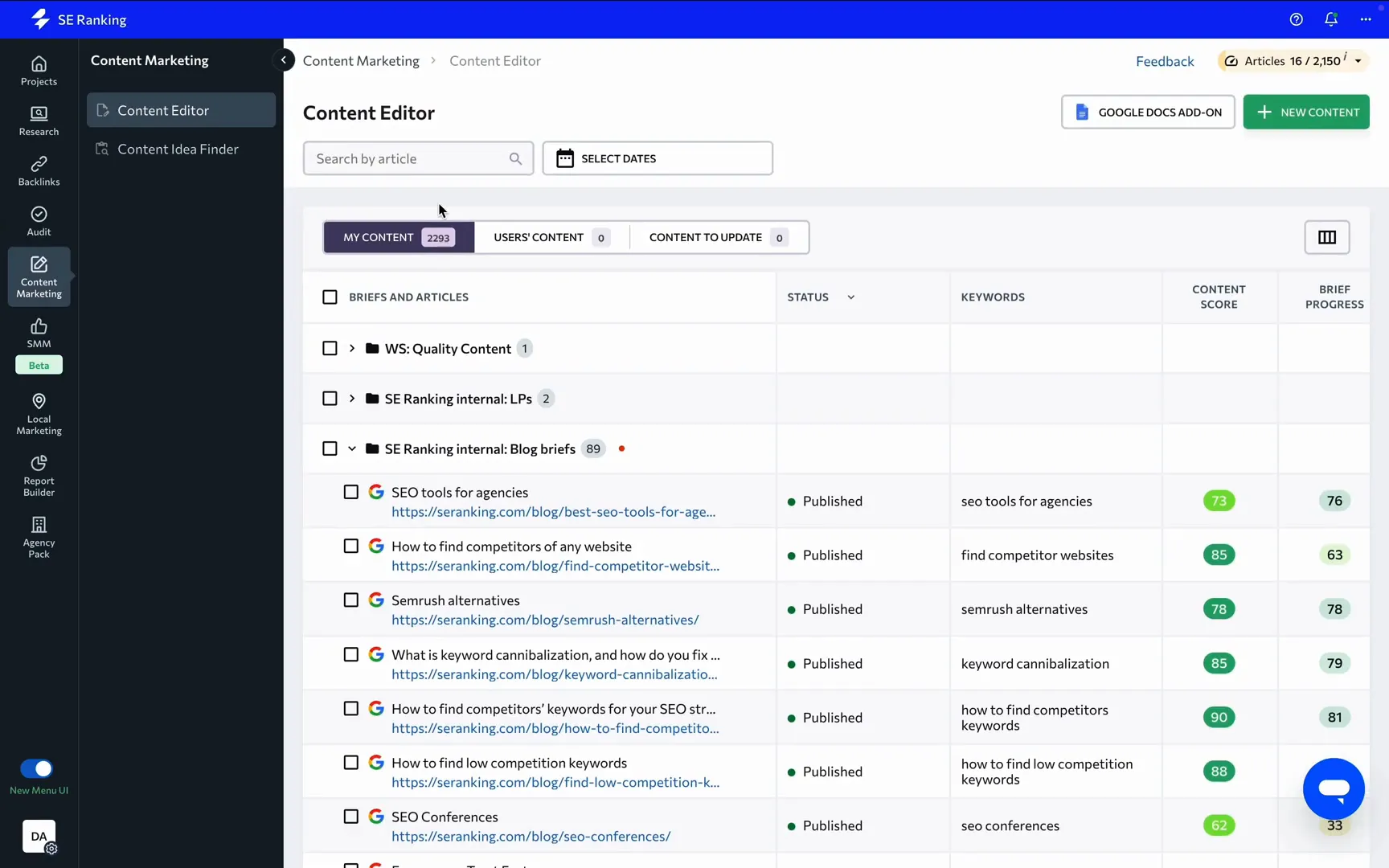 Steps to Access the Content Editor