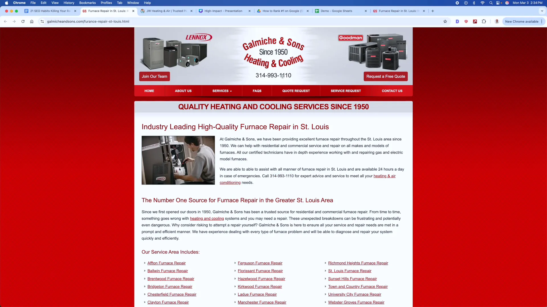 Website design impact on SEO