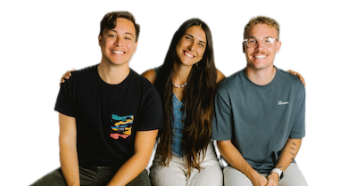 Digital Reach, Three smiling friends posing together