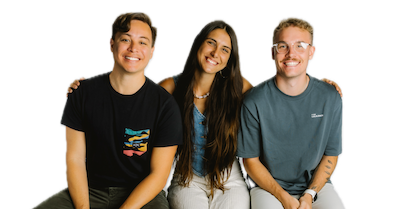 Digital Reach, Three smiling friends posing together