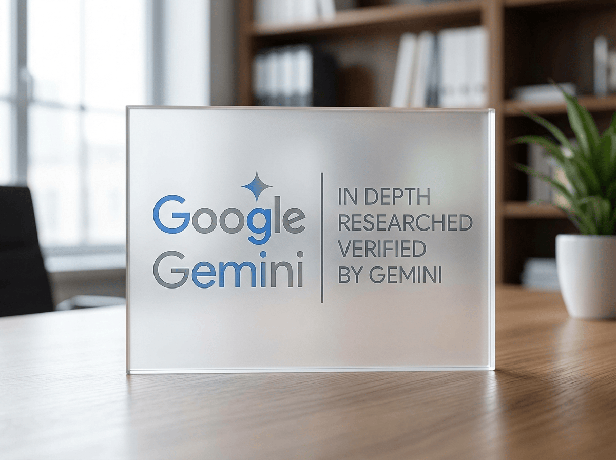 Generated_image ERT38VJ • Digital Reach Digital Reach, Google Gemini verified plaque. In-depth, researched, verified by Gemini.