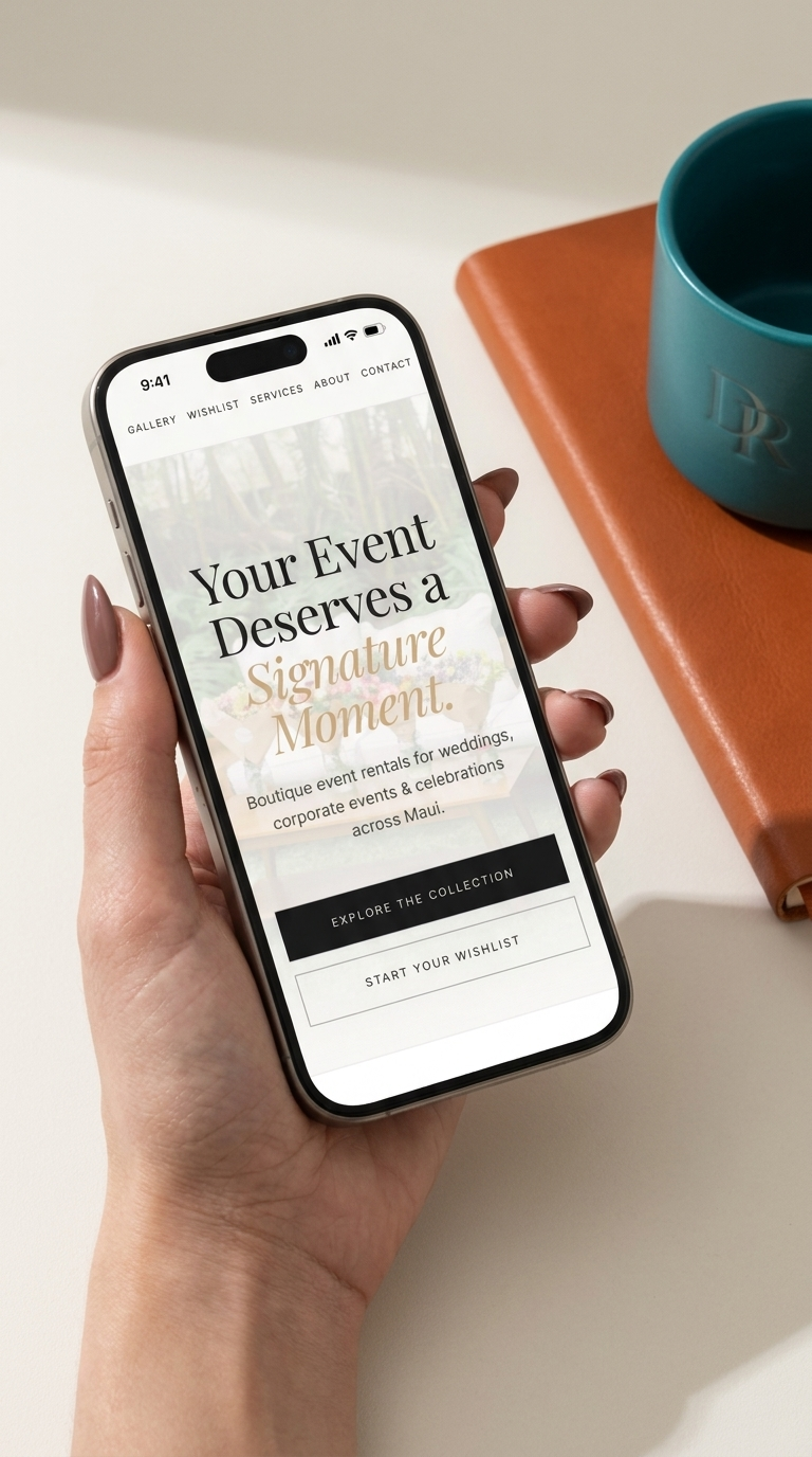 Signature Maui mobile site — Digital Reach Hawaii portfolio piece